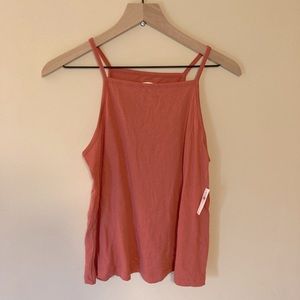 Old Navy NWT Square Neck Tank Top Cami XS Coral